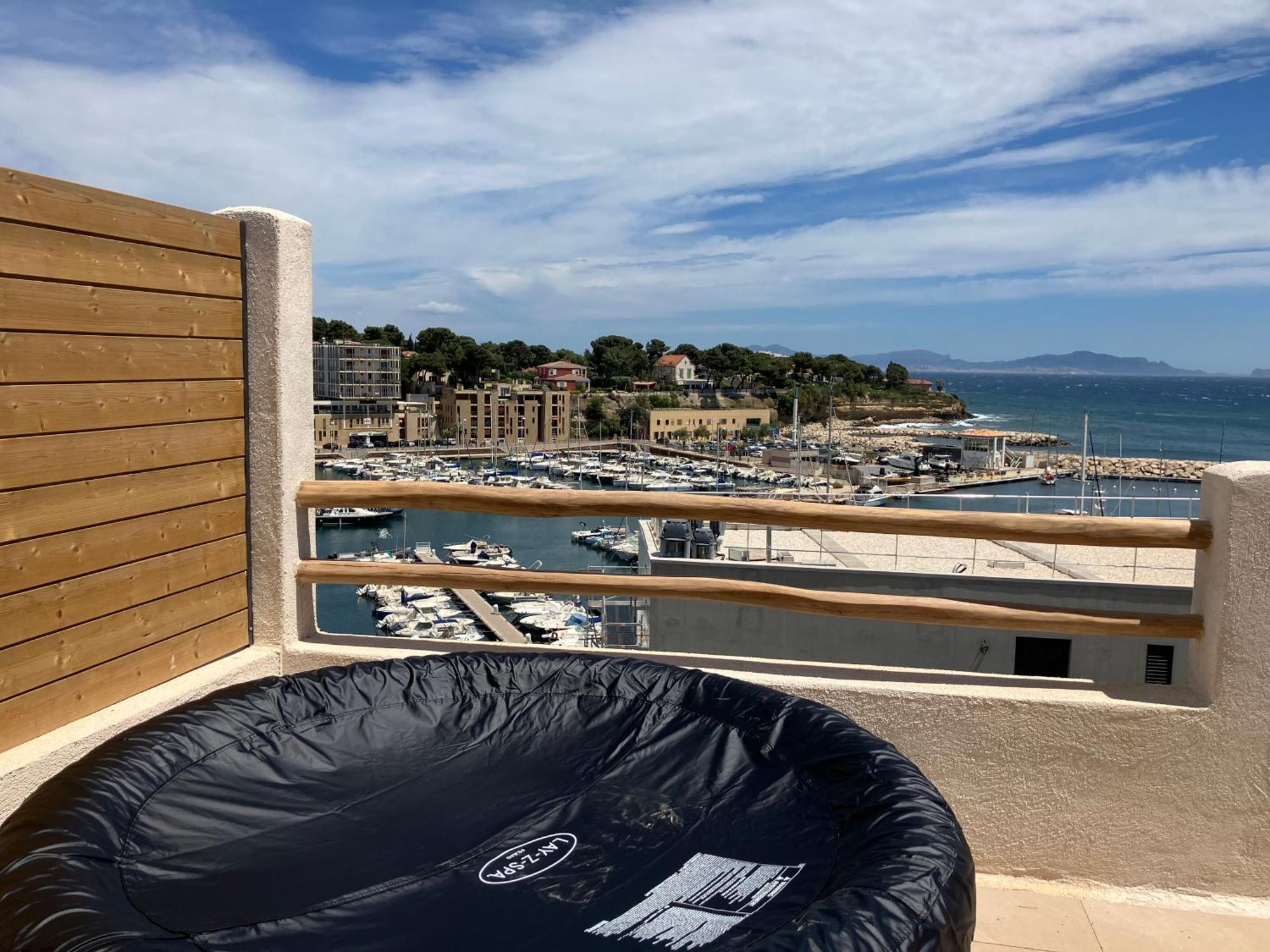 T2 Vue Sur Le Port Jacuzzi Terrasse Et Parking Apartment Carry-le-Rouet ภายนอก รูปภาพ